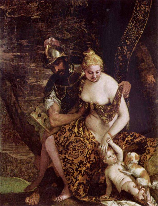 Paolo Veronese Mars and Venus with Cupid and a Dog